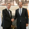 President Isaac Herzog and Cyprus President Nikos Christodoulides in Cyprus, September 10, 2026.