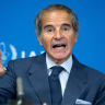 Director-General of the International Atomic Energy Agency (IAEA) Rafael Grossi speaks during a press conference after the Board of Governor's Meeting at the agency's headquarters in Vienna, Austria on September 7, 2026.