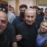 Prime Minister Benjamin Netanyahu and his wife, Sara Netanyahu, visit a restaurant in the northern Israeli city of Safed, September 9, 2026.