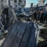 Palestinians inspect the site of an Israeli airstrike in Khan Yunis, southern Gaza Strip, September 9, 2026.