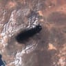 A satellite image shows black smoke rising from an area of Saudi Arabia’s East-West oil pipeline south of Medina, Hejaz Region, Saudi Arabia September 10, 2026. 