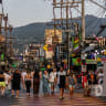 Tourists walk down Bangla Walking Street on March 24, 2024 in Phuket, Thailand; Illustrative.