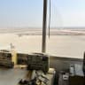 FILE PHOTO: A view of the runway from the tower control room at military airport in the suburb of Mezzeh Saturday, 12th September 2026, 08:00