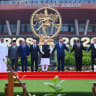 BRICS leaders pose for a group photo during the summit in New Delhi, India, September 12, 2026
