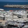 Tents housing displaced Palestinians are seen among homes destroyed during the recent war between Israel and Hamas in Gaza City, central Gaza Strip, September 3, 2026. 