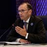 Norway's Foreign Minister Espen Barth Eide speaks at the ASEAN Trilateral Meeting with Norway at the Philippine International Convention Center in Pasay City 22 July 2026.
