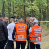 United Hatzalah's delegation in Uman at the site where the remains of a British Jewish man was found, September 14, 2026.