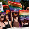 Turkey's LGBTQ+ community gather for a Pride parade, which was banned by local authorities, in Istanbul, Turkey June 30, 2024.