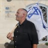 Jerusalem Deputy Mayor Arieh King outside the British consulate in east Jerusalem on September 14, 2026.