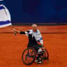 ISRAELI WHEELCHAIR tennis star Guy Sasson reached the quad singles semifinals and came within one match of completing a calendar-year Grand Slam in doubles with partner Niels Vink.