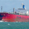 The oil tanker El Gaia at sea near Calshot, Southampton, Britain. 