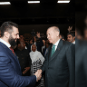 Turkish President Recep Tayyip Erdogan (R) amd Syrian President Ahmed Shara (L) attend the official opening ceremony of Antalya Diplomacy Forum, held under the theme of 'Mapping Tomorrow, Managing Uncertainties' in Antalya, Turkey on April 17, 2026. 