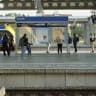People gather on a train platform after suspected sabotage disrupted Dutch train services, in Zwolle, Netherlands, in this screengrab taken from a video released on September 15, 2026. 