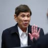 Former Philippines president Rodrigo Duterte appears before the International Criminal Court, as the court hears arguments regarding Duterte's health and ability to stand trial, while he faces murder charges related to his war on drugs, in The Hague, Netherlands, September 16 2026.