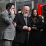 Chief Rabbi Sir Ephraim Mirvis attends the scene after four Hatzolah ambulances were set on fire overnight on March 23, 2026 in London, England.