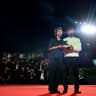 Director Yuval Abraham and Director Rachel Szor winners of the Special Jury Prize for "Naza" attend a photocall on the red carpet following the closing ceremony of the 83rd Venice Film Festival at Venice Lido on September 12, 2026.