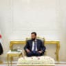 Syrian President Ahmed al-Sharaa attends a meeting with his foreign minister and the leader of the Kurdish-led Syrian Democratic Forces (SDF), at the People's Palace in Damascus on August 25, 2026.