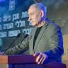 Prime Minister Benjamin Netanyahu at the cornerstone laying ceremony for a memorial for Christian soldiers, September 16, 2026.