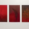 Ori Livne’s ethereal red-hued works draw on the past and allude to fading memory. 