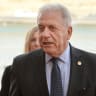 European Commissioner for Migration, Dimitris Avramopoulos arrives at Fort St. Angelo in Birgu, Malta, to attend a meeting of Interior ministers from four EU countries, France, Germany, Italy and Malta on September 23, 2019.