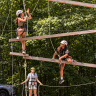 Israeli teens from Campers2Gether at Camp Ben Frankel.