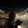 Thousands of Jews gather for selichot prayer services at the Western Wall, in Jerusalem, ahead of Yom Kippur, September 15, 2026