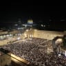 Thousands of Jews gather for slihot prayer services at the Western Wall, in Jerusalem, ahead of Yom Kippur, September 15, 2026