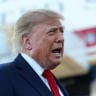 US President Donald Trump talks with members of the media after walking off Air Force One at the Charlotte Douglas International Airport on September 16, 2026 in Charlotte, North Carolina.