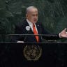 Prime Minister Benjamin Netanyahu addresses the 80th United Nations General Assembly (UNGA) at UN headquarters in New York City, US, September 26, 2025.