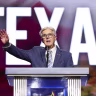 Texas Lt. Gov. Dan Patrick speaks on stage on the second day of the 2026 Republican National Convention at the American Airlines Center on September 10, 2026 in Dallas, Texas. 