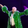 Rapper Benjamin Haggerty, known as Macklemore, performs at the Goldencoast Rap Festival in Corcelles-les-Monts, France, Aug. 30, 2026.