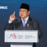 Indonesian President Prabowo Subianto delivers a speech during a plenary session of Eastern Economic Forum in Vladivostok, Russia, September 3, 2026. 
