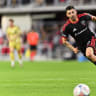 Tai Baribo #9 of DC United chases down the ball against St. Louis CITY FC at Audi Field on May 16, 2026 in Washington; illustrative.