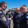 Senior police officers hold a situational assessment following a fatal terror shooting near Neveh Tzuf, West Bank, September 20, 2026.