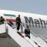 An Airbus A310-304 aircraft of Iranian airliner Mahan Air sits on the tarmac after landing at Sanaa International Airport in the Yemeni capital on March 1, 2015; Illustrative.