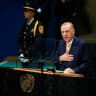 Turkey's President Recep Tayyip Erdogan addresses the 81st United Nations General Assembly at UN headquarters in New York City, US, September 22, 2026.