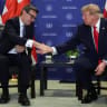Britain's Prime Minister Andy Burnham shakes hands with US President Donald Trump during a meeting on the sidelines of the 81st United Nations General Assembly, in New York City, US, September 22, 2026.