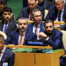 Syria's President Ahmed al-Sharaa attends the 81st United Nations General Assembly at UN headquarters in New York City, US, September 22, 2026.