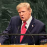 US President Donald Trump speaks during the 81st session of the United Nations (UN) General Assembly at UN Headquarters on September 22, 2026 in New York City; illustrative