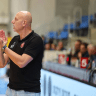 Sasha Obradovic, head coach of Hapoel Jerusalem, against Maccabi Ashdod.