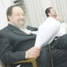 FITTING BEAUTIFULLY in two worlds: Avraham Ravitz at the Knesset, 2008. 