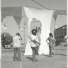 MENASHE KADISHMAN’S 1975 ‘Laundry Forest’ installation outside the Israel Museum invited the public into the work. 