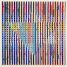 Star of Love (1983): Agam's signature technique uses ridged, sculptural surfaces so a single work reads differently depending on the viewer’s angle, with the image only fully resolving as the viewer moves past it. 