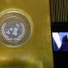 President of the State of Palestine Mahmoud Abbas addresses the 81st United Nations General Assembly via pre-recorded video (UNGA) at UN headquarters in New York City, US, September 24, 2026.