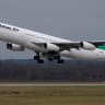An Airbus A340-300 of Iranian airline Mahan Air takes off from Duesseldorf airport DUS, Germany January 16, 2019. 