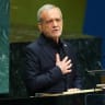 Iran's President Masoud Pezeshkian addresses the 81st United Nations General Assembly (UNGA) at UN headquarters in New York City, US, September 23, 2026.