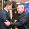 Prime Minister Benjamin Netanyahu, October 23, 2023, at the Prime Minister's Office in Jerusalem, met with Dutch Prime Minister Mark Rutte.