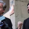 State Sen. Brad Hoylman-Sigal points to mayoral candidate Zohran Mamdani during a press conference, Sept. 19, 2025, New York City. 