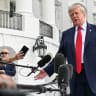 US President Donald Trump speaks to the media as he departs the White House on the South Lawn in Washington, DC, US, September 26, 2026.
