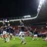 Republic of Ireland's Ryan Manning with teammates during the warm up before the match.